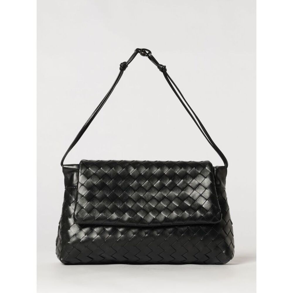 Small Intrecciato Calfskin Bottega Veneta Shoulder Bag With Knot Detail